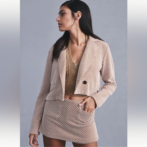 Maeve by Anthropologie Cropped Knit Blazer Size Large - Picture 1 of 12